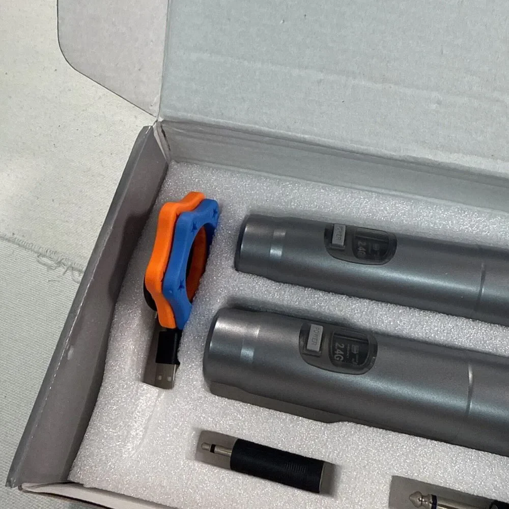 ALPOWL Wireless Microphones Set of 2 Vocal Set Works, Open‎ Box